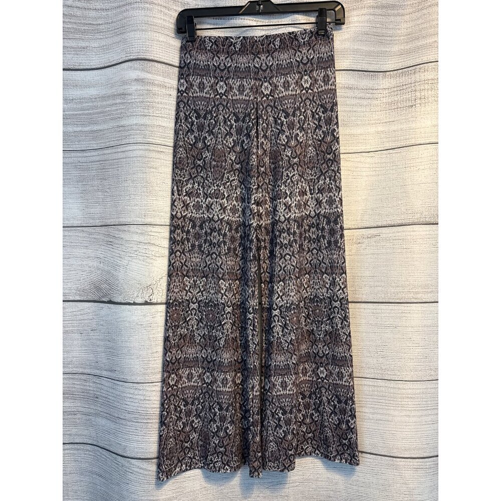Nwt Viereck Patterned Wide-Leg Palazzo Pants Size Xs